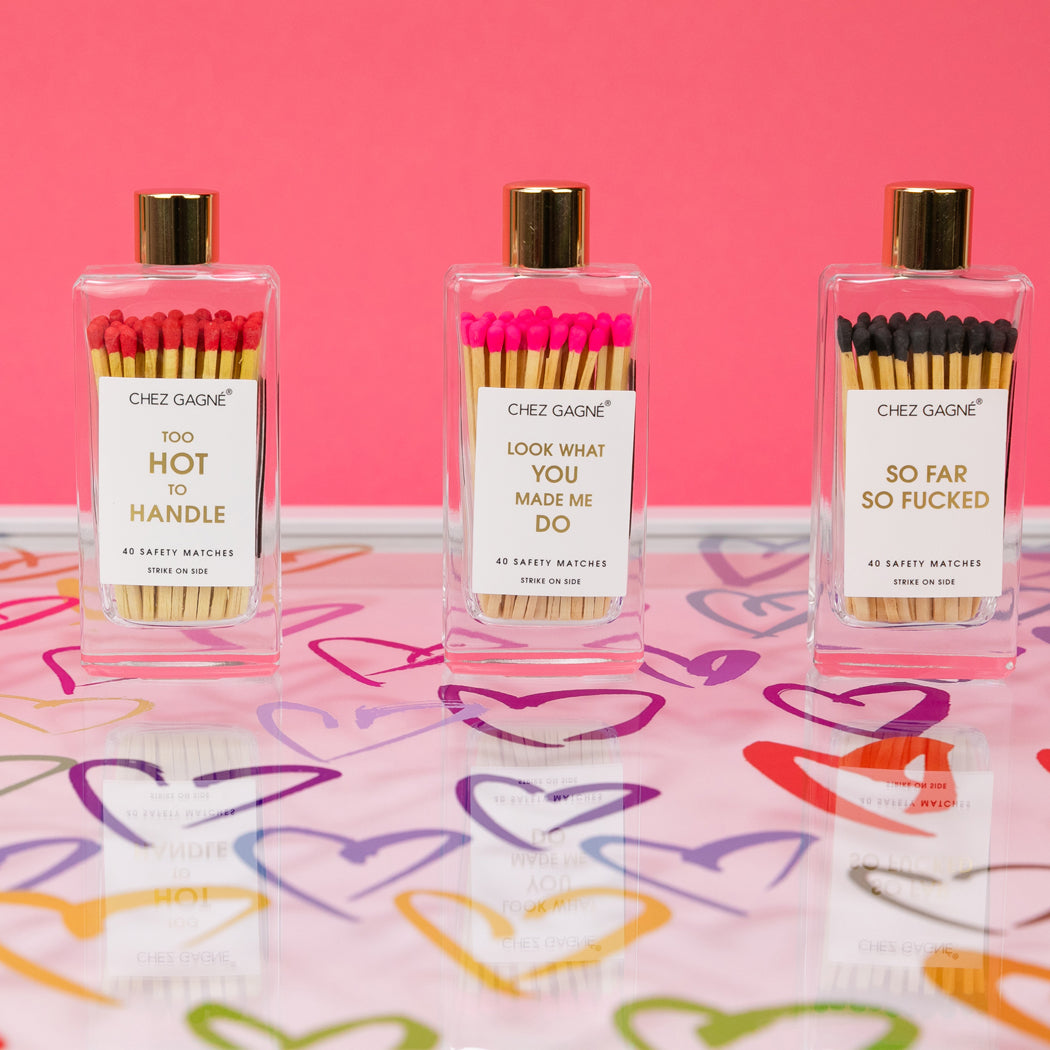 Look What You Made Me Do - Glass Bottle Safety Matches
