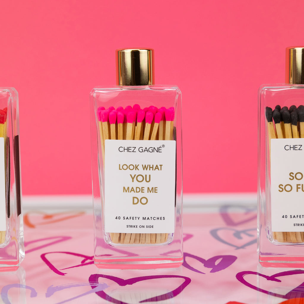 Look What You Made Me Do - Glass Bottle Safety Matches