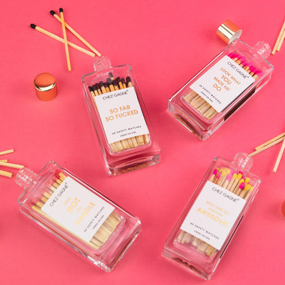 Too Hot To Handle - Glass Bottle Safety Matches