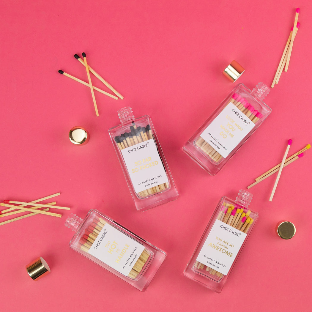 Look What You Made Me Do - Glass Bottle Safety Matches