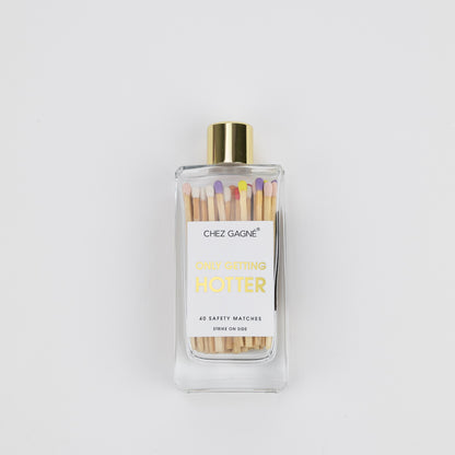 Only Getting Hotter - Glass Bottle Matches - Rainbow