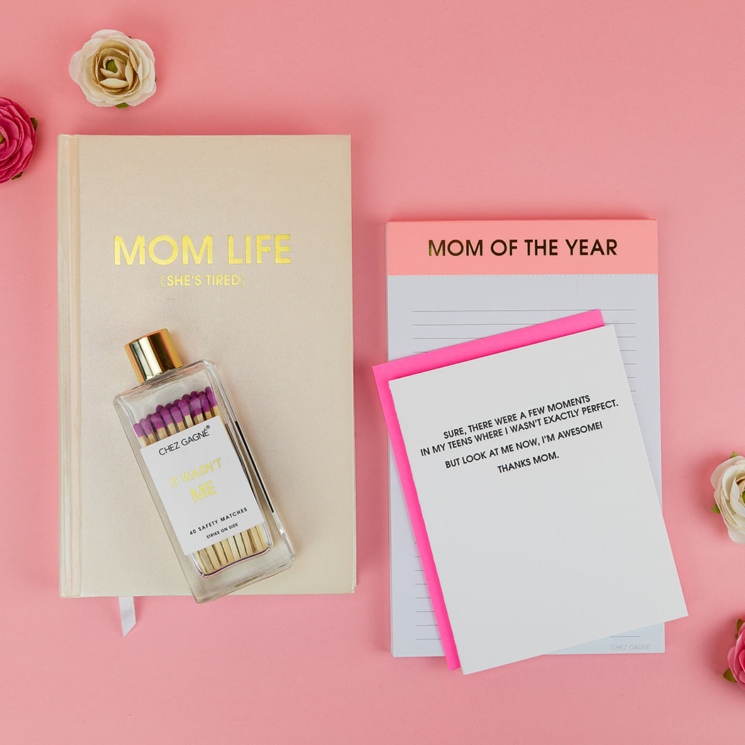 Mom of The Year - Lined Notepad