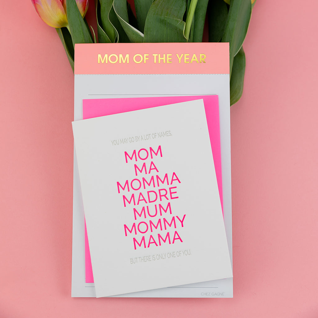 Mom of The Year - Lined Notepad