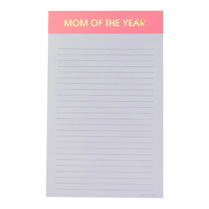 Mom of The Year - Lined Notepad