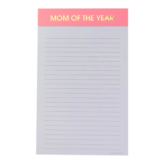 Mom of The Year - Lined Notepad