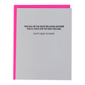 Most Relaxing Shower You'll Have For The Next Decade - Letterpress Card
