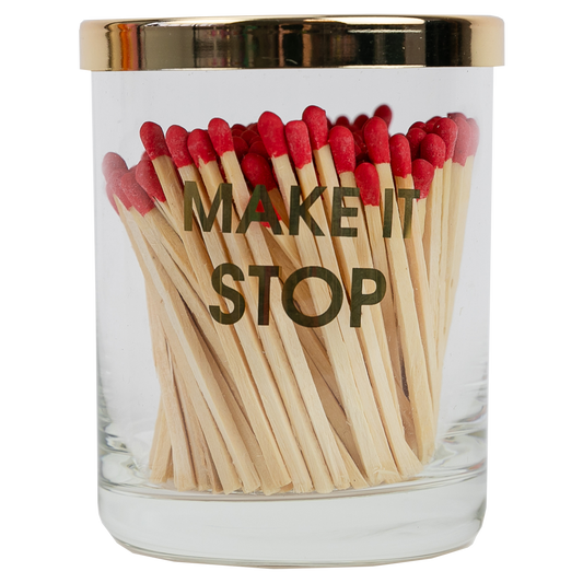 Limited Edition: Make It Stop Match + Rocks Glass Duo