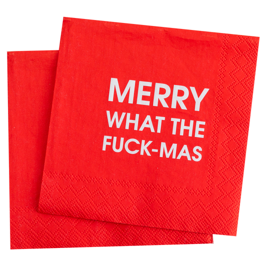 Merry What The Fuck-Mas -  Cocktail Napkins