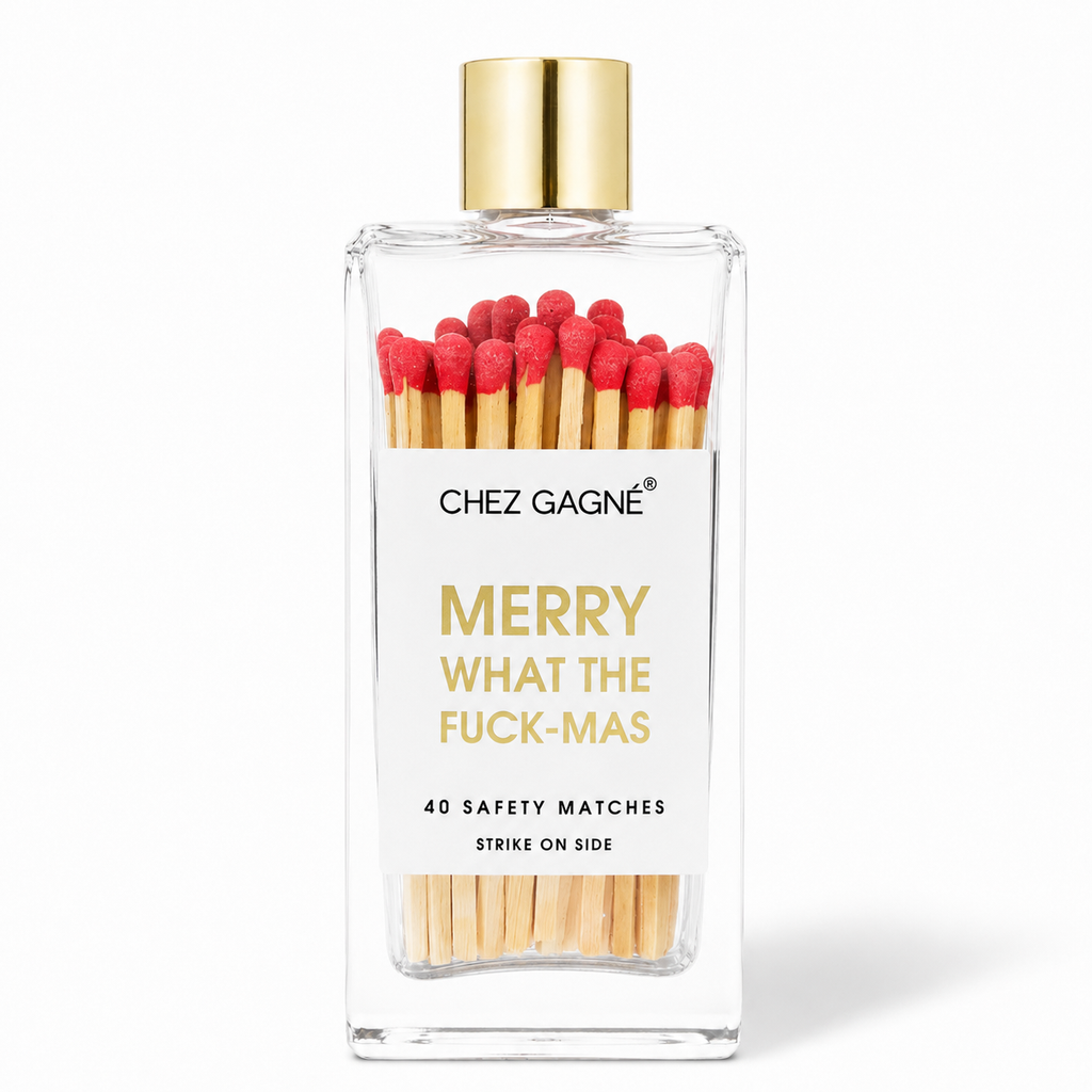 Merry What The Fuck-Mas - Glass Bottle Safety Matches