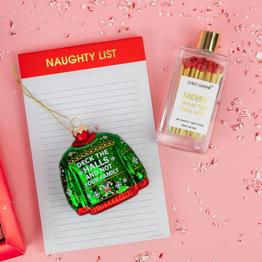 Merry What The Fuck-Mas - Glass Bottle Safety Matches