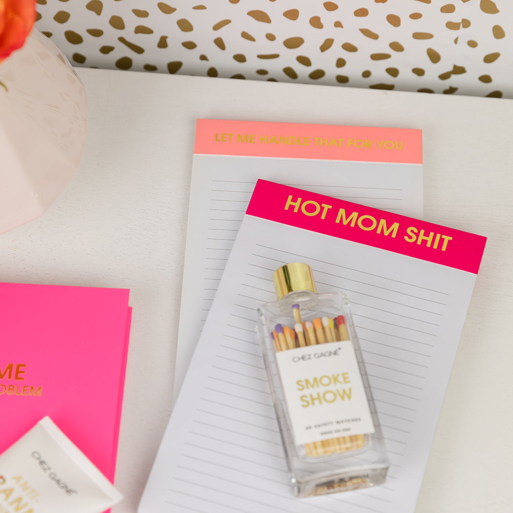 Hot Mom Shit  - Lined Notepad