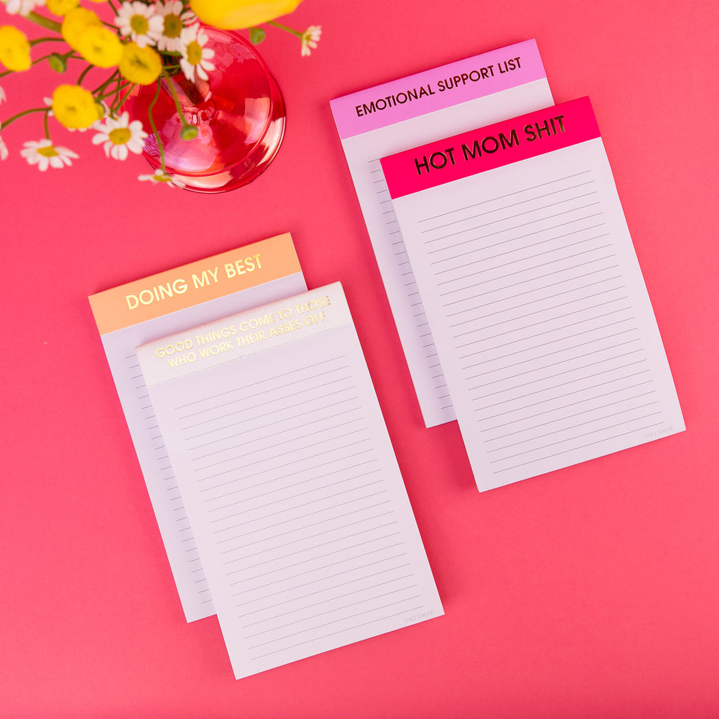 Emotional Support List - Lined Notepad