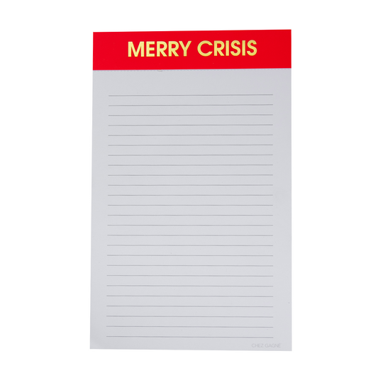 Merry Crisis - Lined Notepad