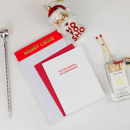 Merry Crisis - Lined Notepad