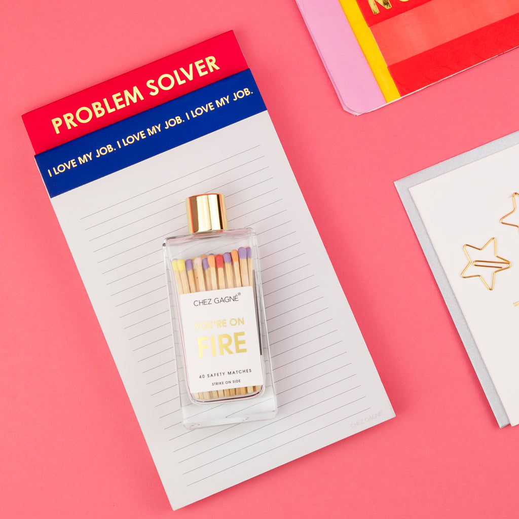 You're on Fire - Glass Bottle Safety Matches