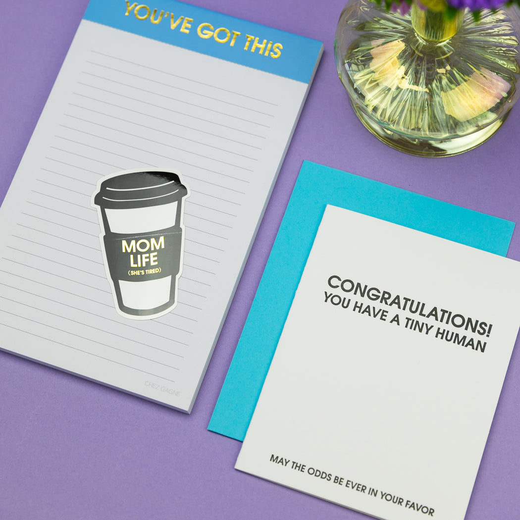 Congratulations You Have A Tiny Human - Letterpress Card