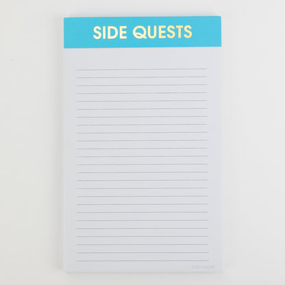 Side Quests - Lined Notepad - Caribbean Blue
