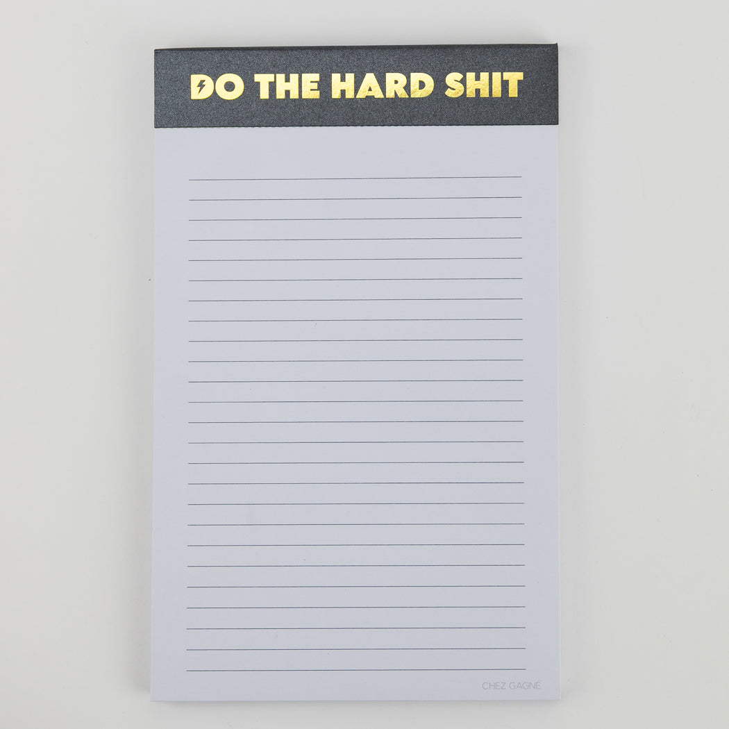 Do The Hard Shit - Lined Notepad  - Hystar Black - 5"x8"