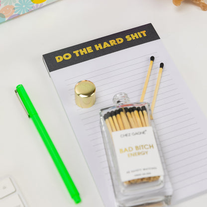 Do The Hard Shit - Lined Notepad  - Hystar Black - 5"x8"