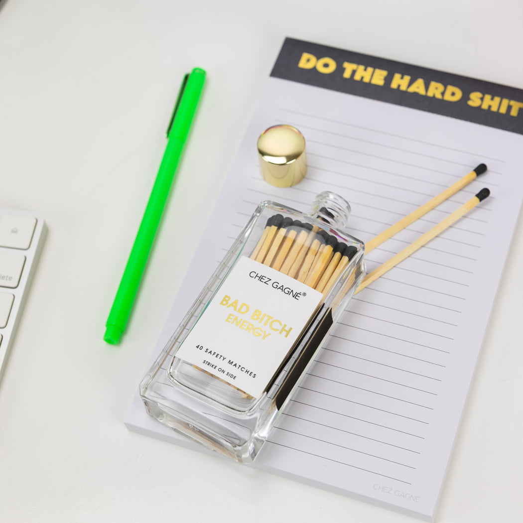 Do The Hard Shit - Lined Notepad  - Hystar Black - 5"x8"