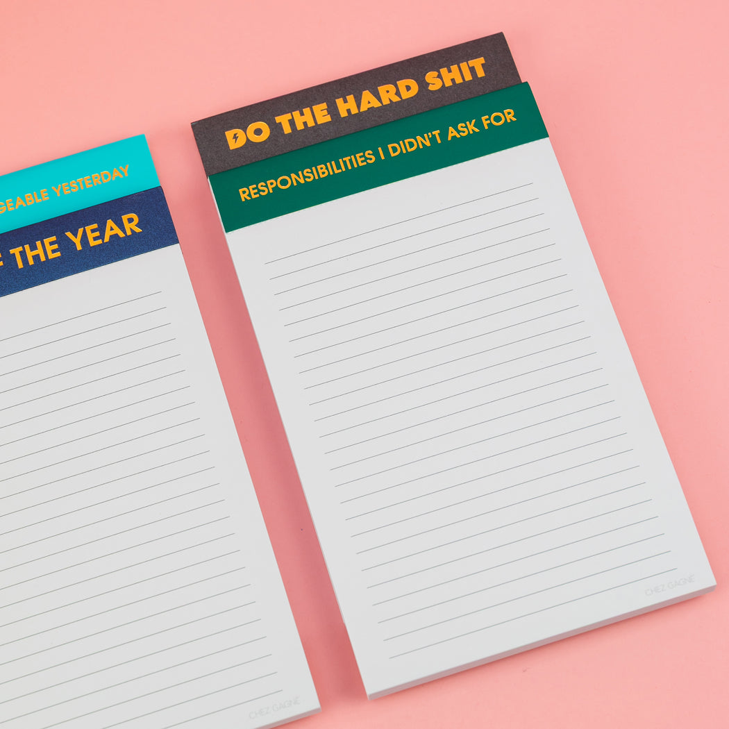 Responsibilities I Didn't As For - Lined Notepad - Emerald