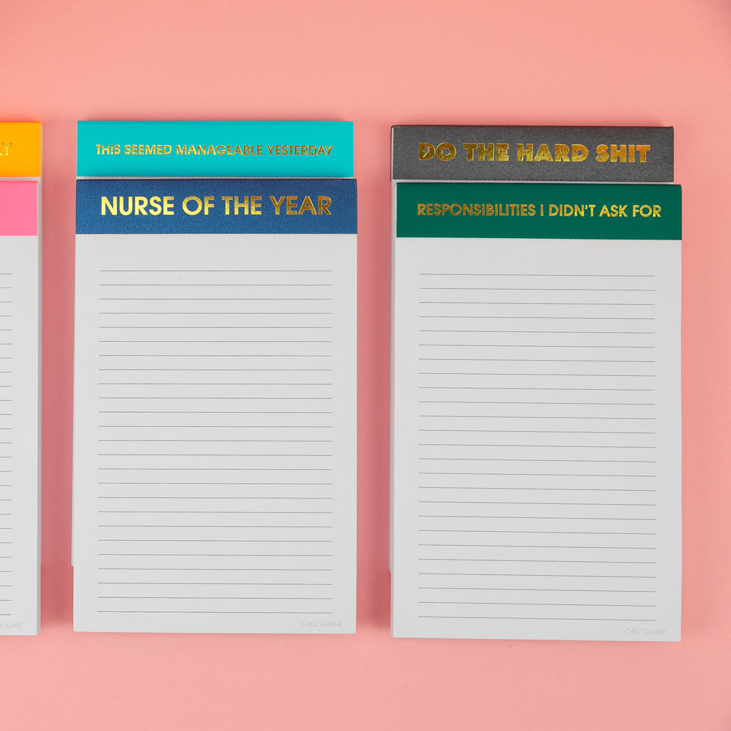 Do The Hard Shit - Lined Notepad  - Hystar Black - 5"x8"