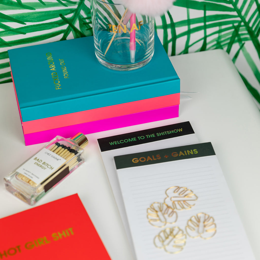 Goals + Gains - Lined Notepad