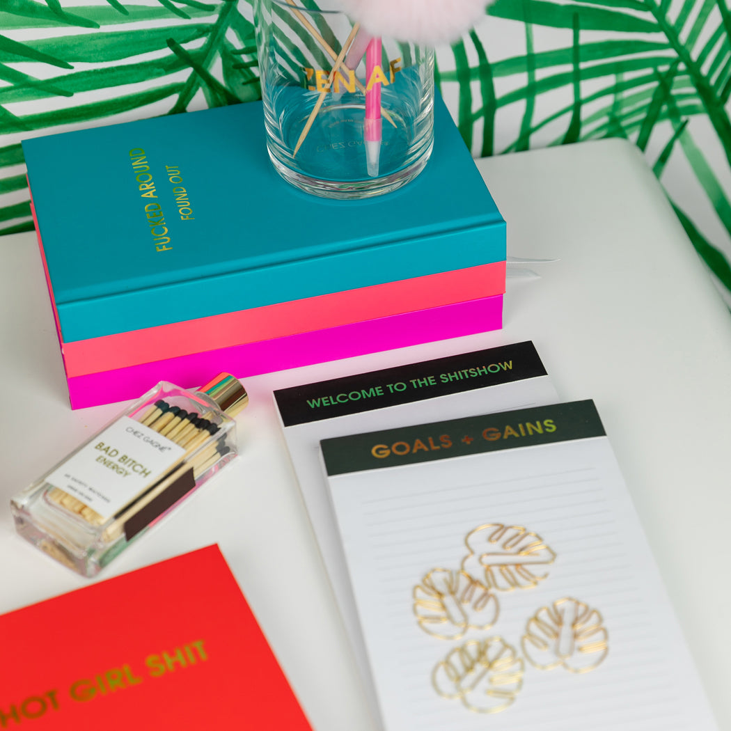 Goals + Gains - Lined Notepad