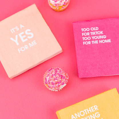 It's A Yes For Me - Cocktail Napkins