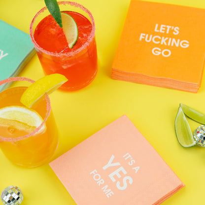 Let's Fucking Go - Cocktail Napkins