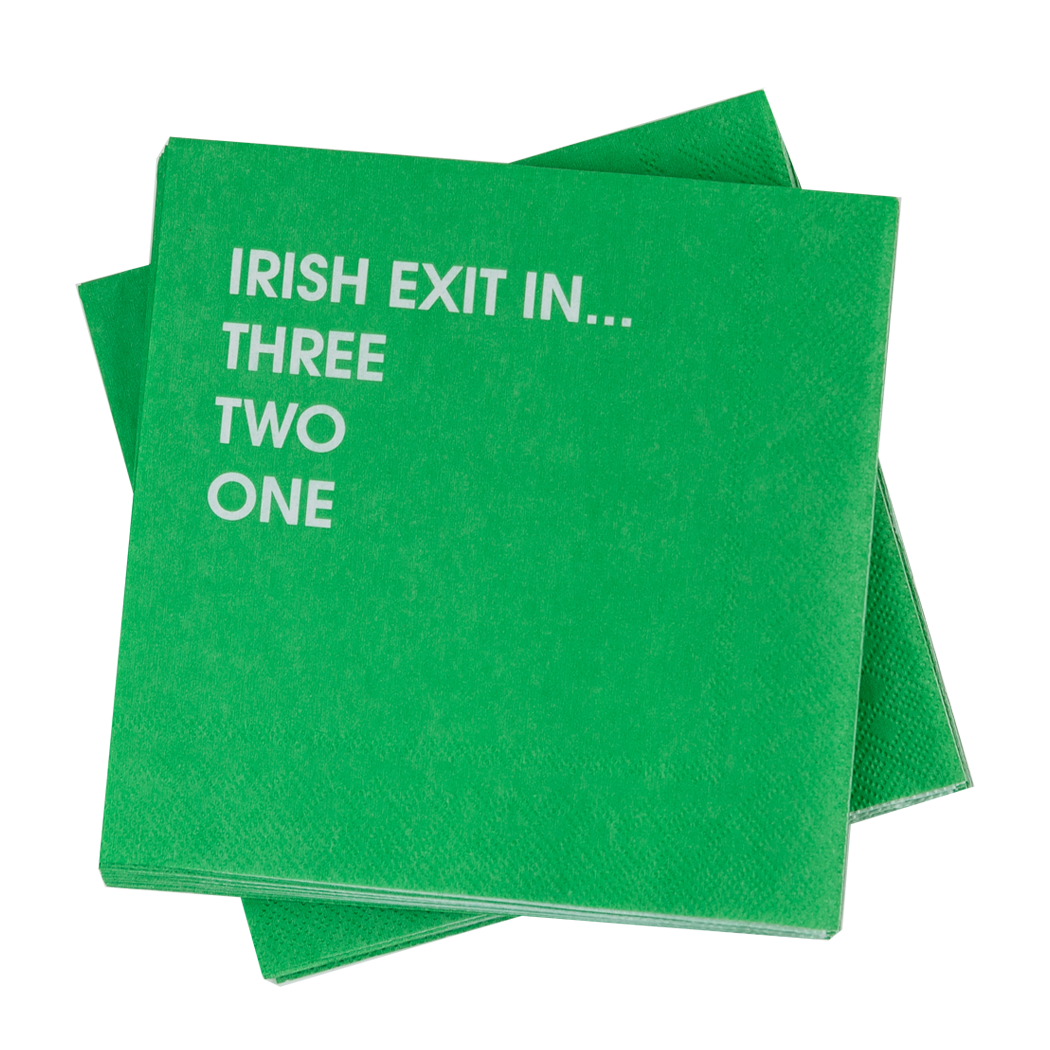 Irish Exit In... 3,2,1 - Cocktail Napkins