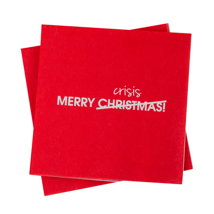 Merry Crisis - Cocktail Napkins