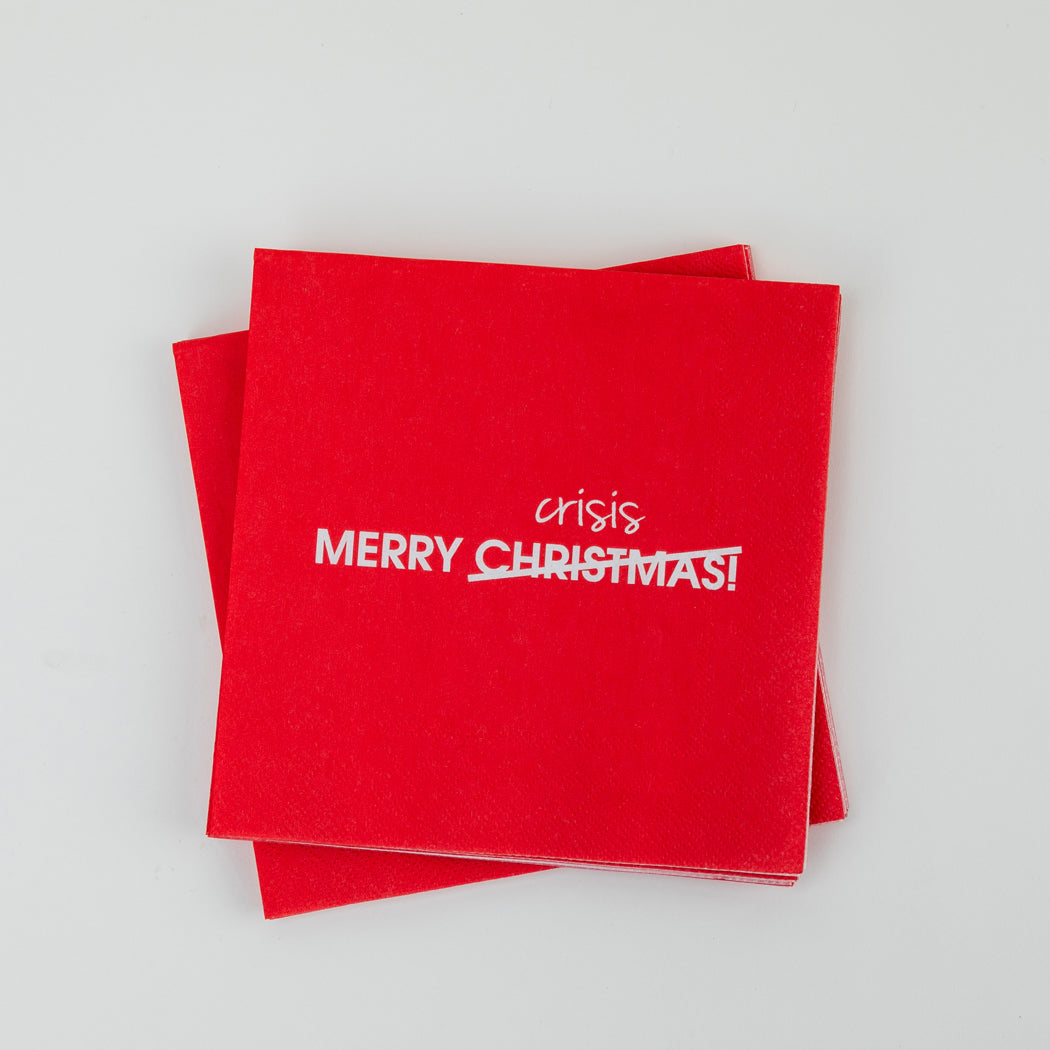 Merry Crisis - Cocktail Napkins