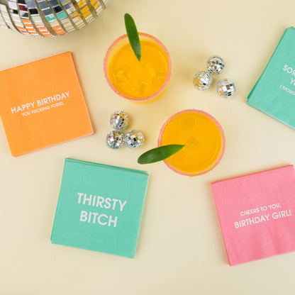 Thirsty Bitch - Cocktail Napkins
