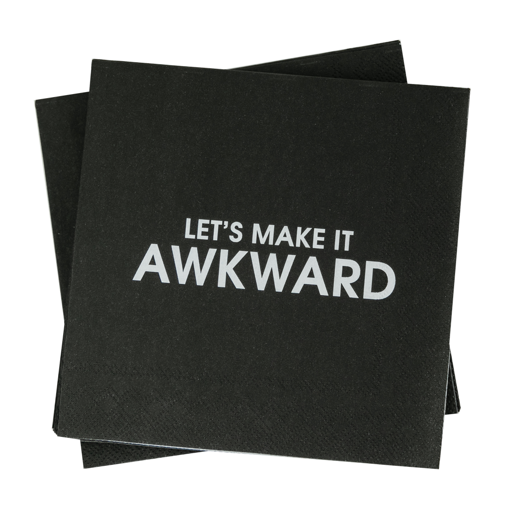 Let's Make It Awkward - Cocktail Napkins