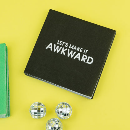 Let's Make It Awkward - Cocktail Napkins