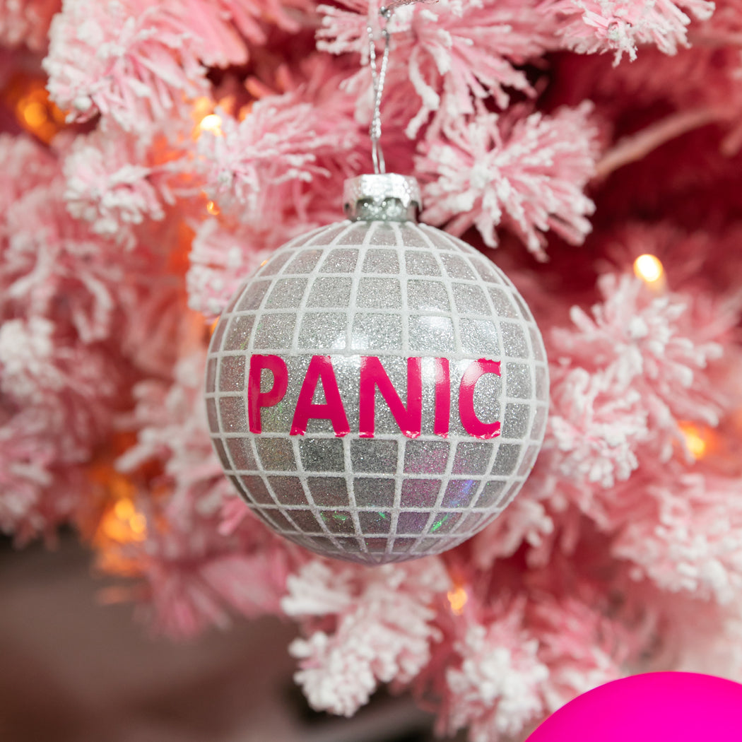 Panic - Disco Ball - Glass Holiday Ornament