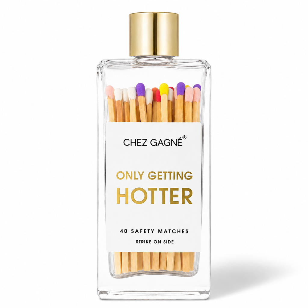 Only Getting Hotter - Glass Bottle Matches - Rainbow