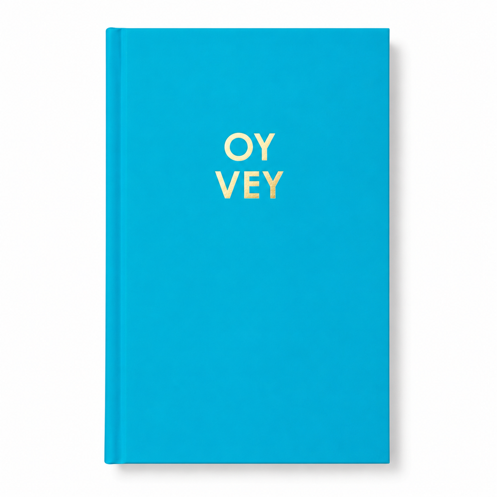 Oy Vey - Caribbean Blue Hardcover Journal