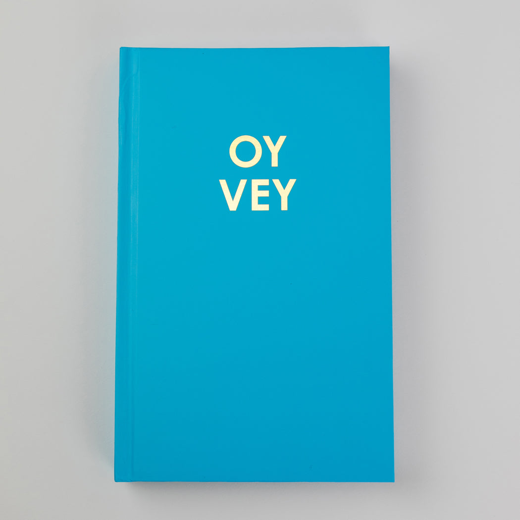 Oy Vey - Caribbean Blue Hardcover Journal