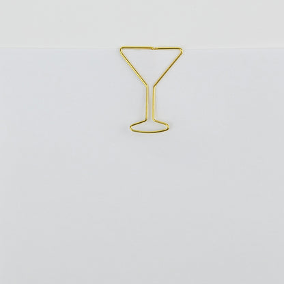 Paper Clip Pack - Martini Glass Pack of 25