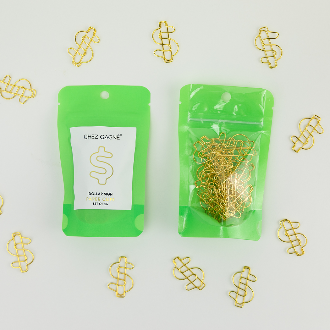 Paper Clip Pack - Dollar Sign Pack of 25