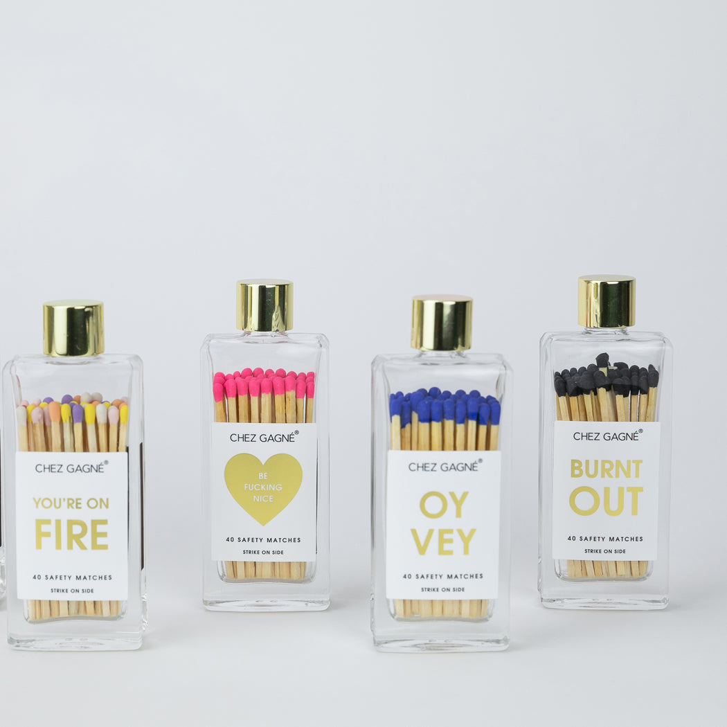 Oy Vey - Glass Bottle Safety Matches