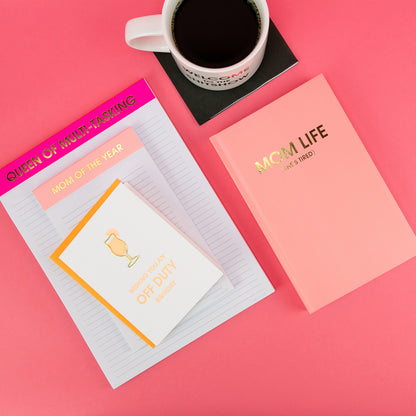 Mom of The Year - Lined Notepad