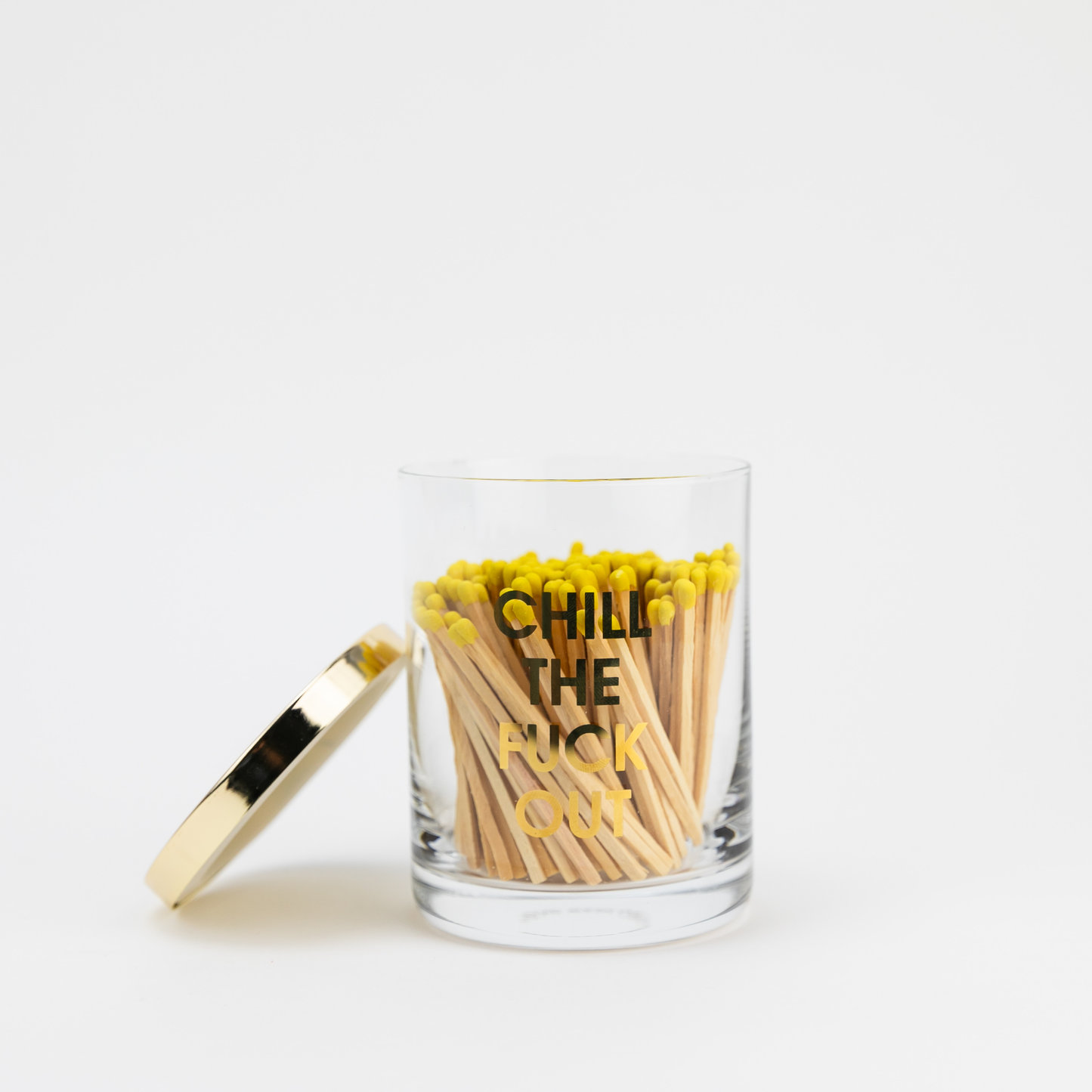 Limited Edition: Chill The Fuck Out Match + Rocks Glass Duo