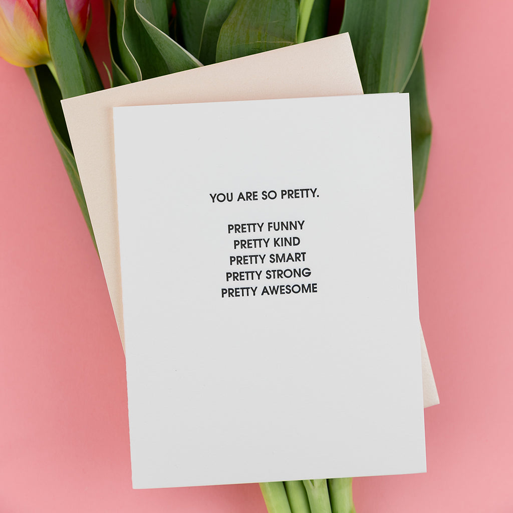 So Pretty Friendship - Letterpress Card