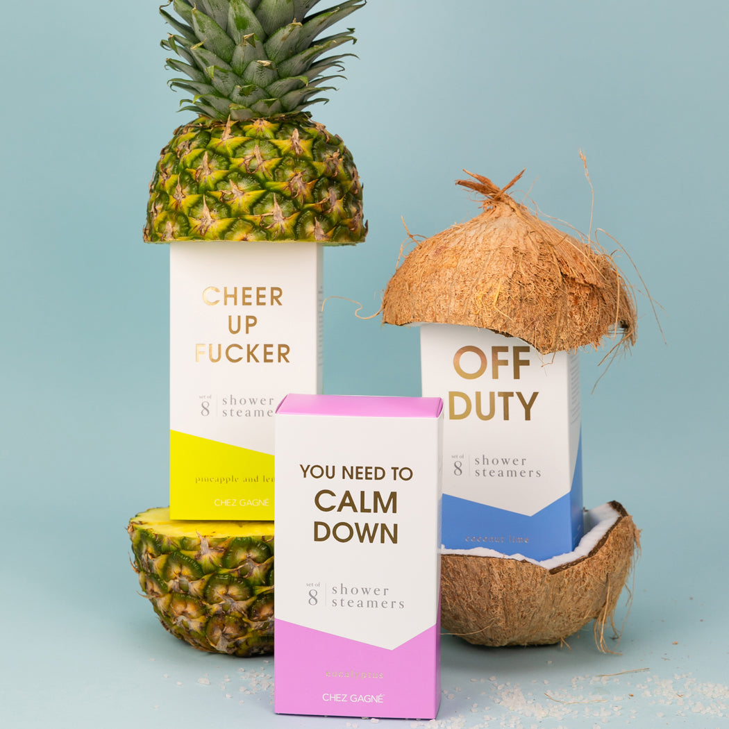 Cheer Up Fucker - Shower Steamers - Pineapple Lemon