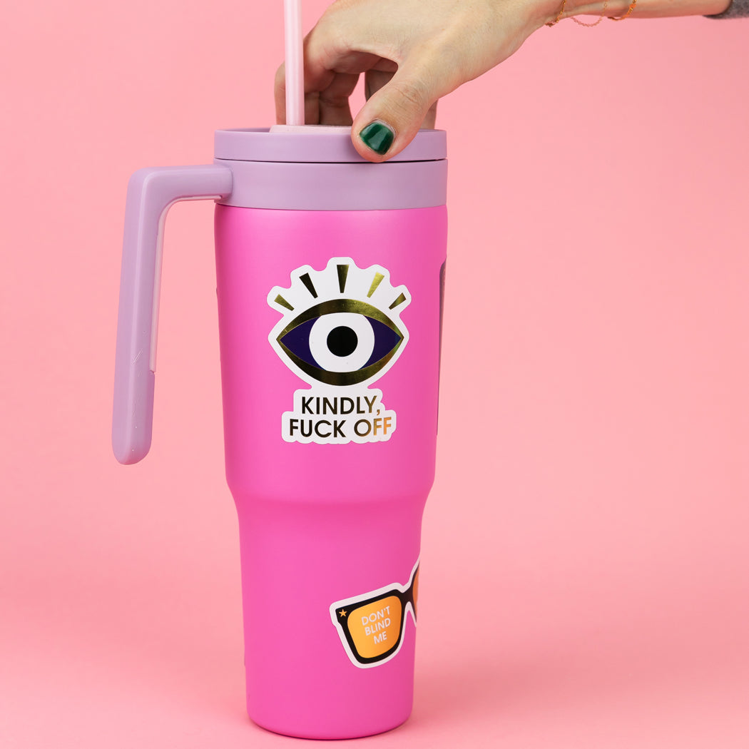 Kindly, Fuck Off - Evil Eye - Vinyl Sticker