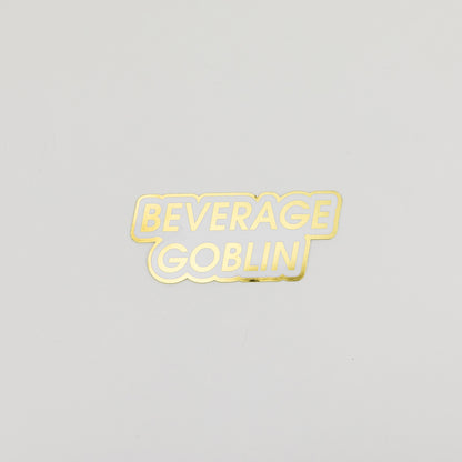 Beverage Goblin - Gold - Vinyl Sticker