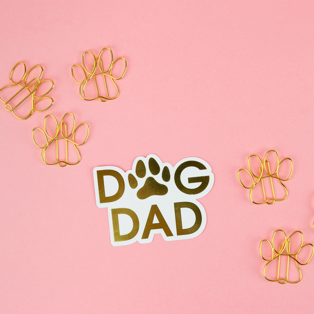 Dog Dad - Paw - Vinyl Sticker